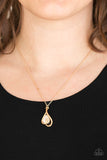 Tell Me A Love Story - Gold Paparazzi Necklace