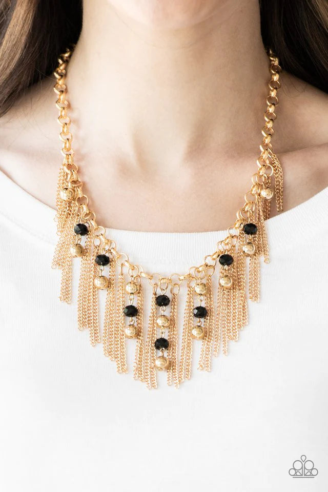 Ever Rebellious - Gold Paparazzi Necklace