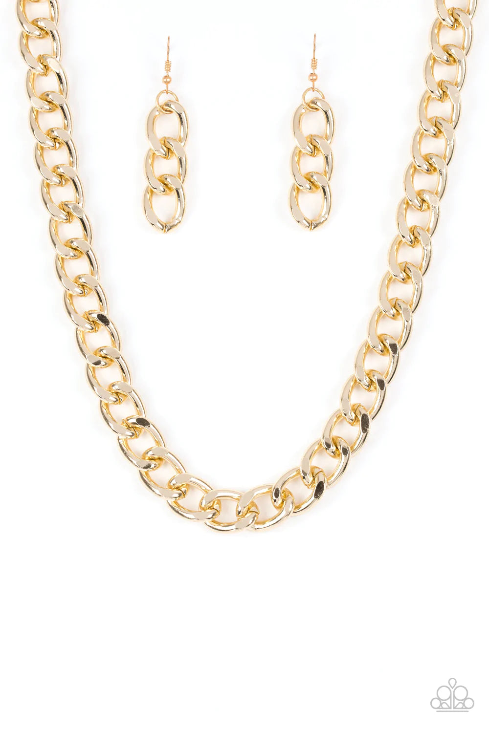 Heavyweight Champion Gold Paparazzi Necklace
