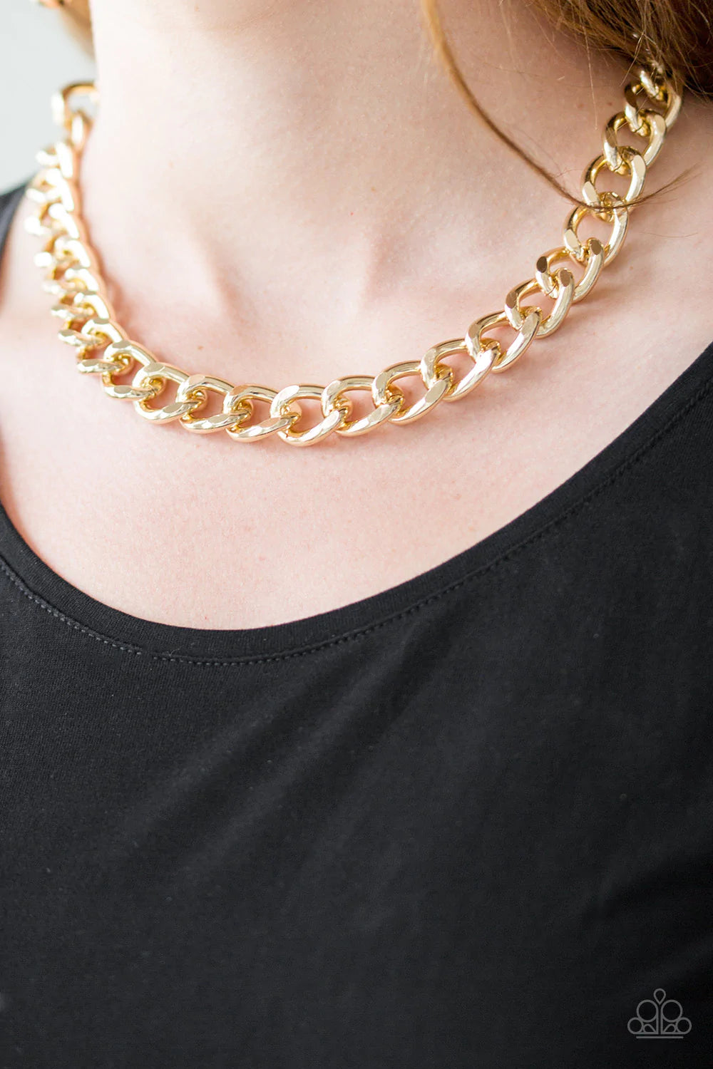 Heavyweight Champion Gold Paparazzi Necklace