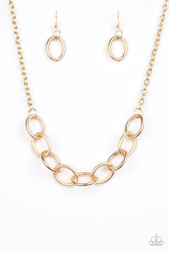 Boldly Bronx Gold Paparazzi Necklace