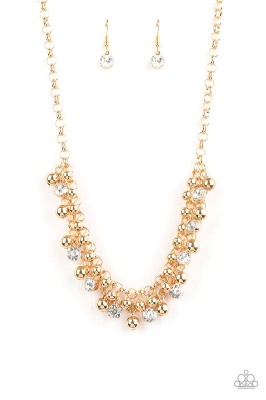 Wall Street Winner Gold Paparazzi Necklace