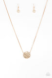 The BOLD Standard - Gold Paparazzi Necklace