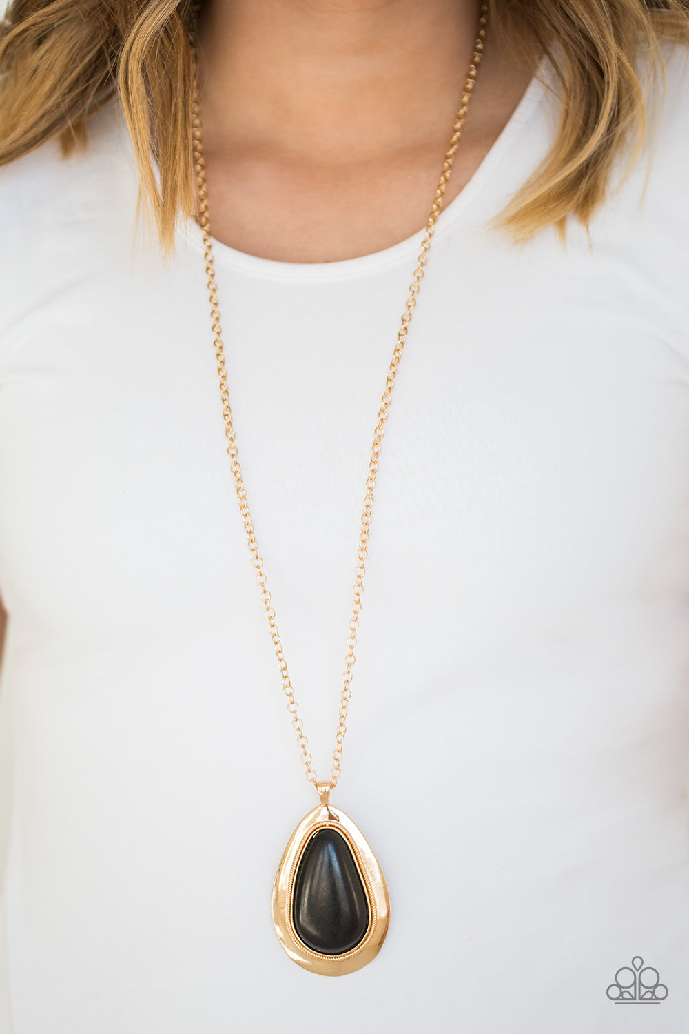 BADLAND To The Bone - Gold Paparazzi Necklace