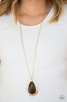 BADLAND To The Bone - Gold Paparazzi Necklace