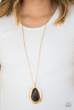 BADLAND To The Bone - Gold Paparazzi Necklace