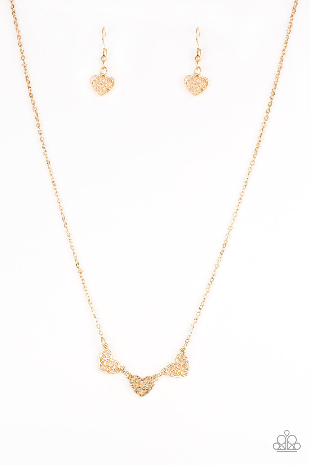 Another Love Story - Gold Paparazzi Necklace