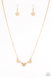 Another Love Story - Gold Paparazzi Necklace
