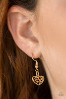 Another Love Story - Gold Paparazzi Necklace