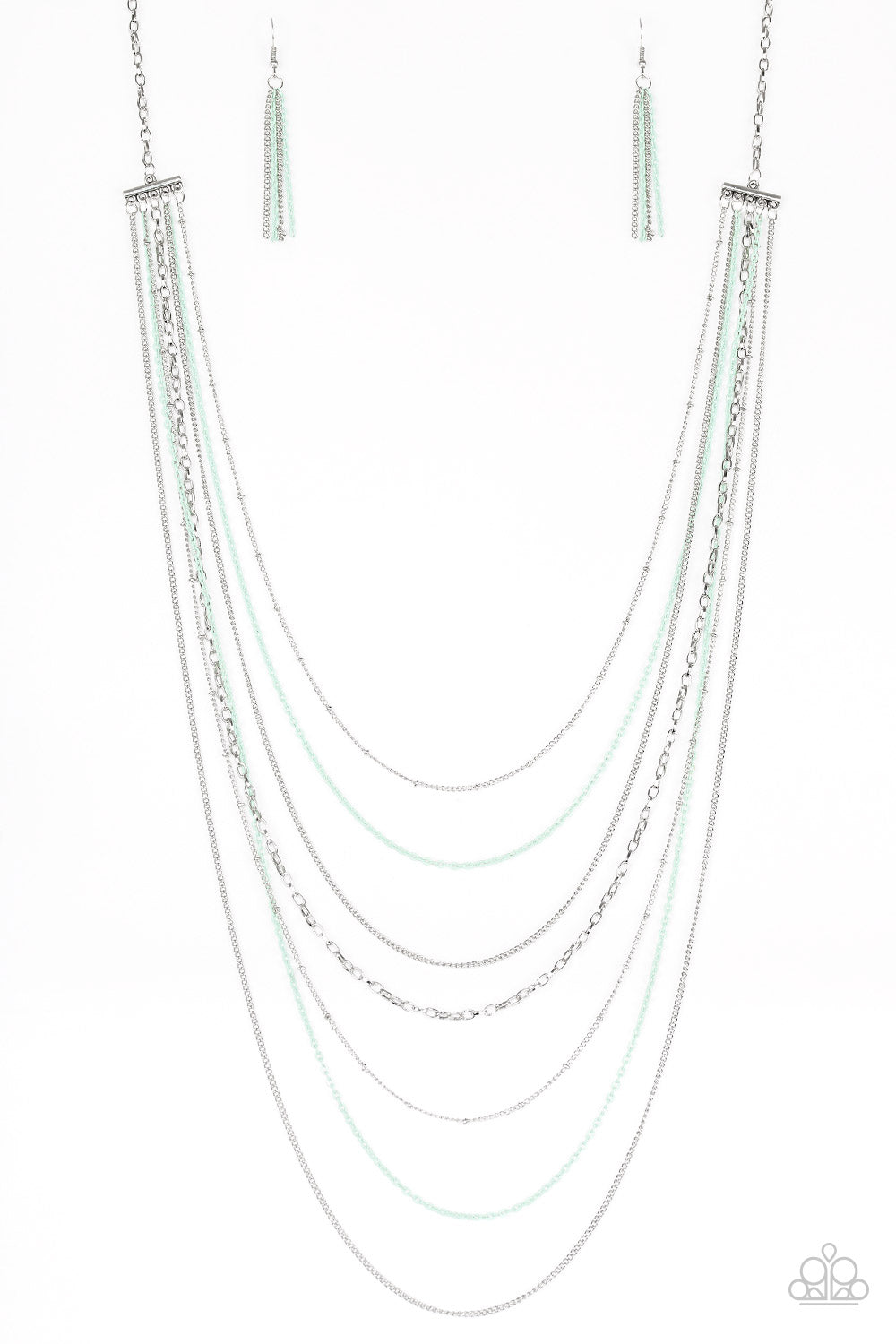 Radical Rainbows - Green Paparazzi Necklace