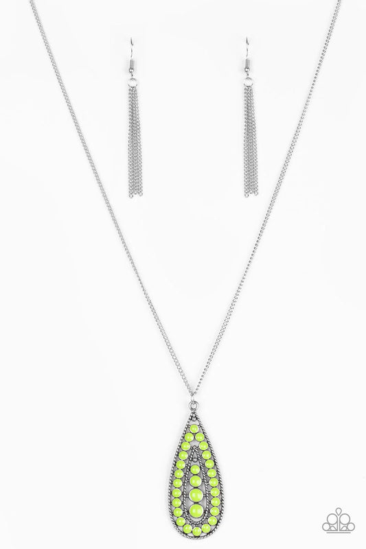 Tiki Tease - Green Paparazzi Necklace