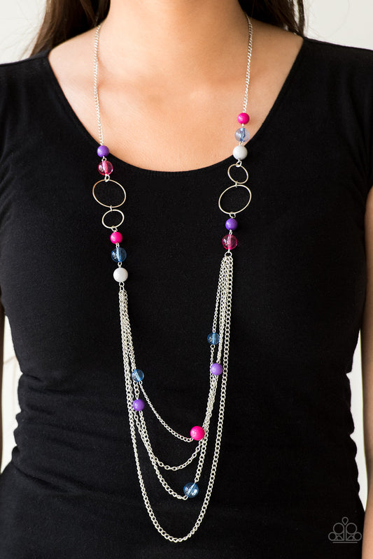 Bubbly Bright - Multi Paparazzi Necklace