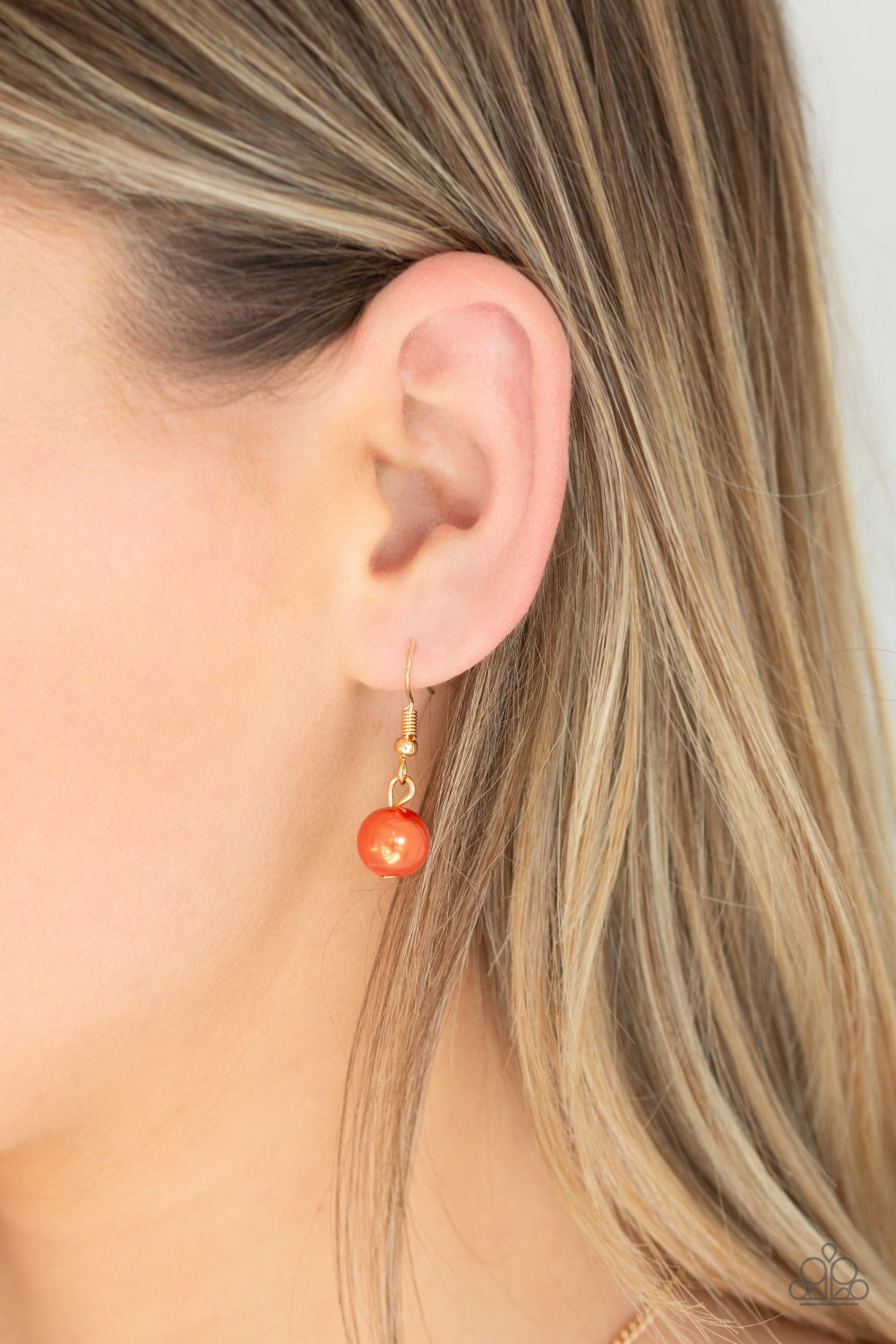 Belle of the BALLROOM - Orange Paparazzi Necklace