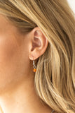 Colorful Cadence - Orange Paparazzi Necklace