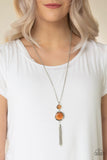 Have Some Common SENSEI - Orange Paparazzi Necklace