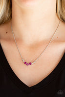 Sparkling Stargazer - Pink Paparazzi Necklace