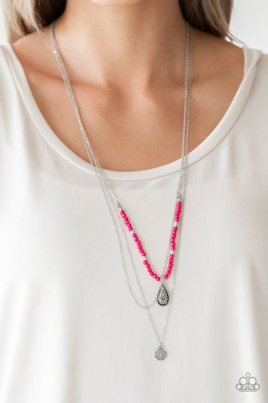 Mild Wild - Pink Paparazzi Necklace 