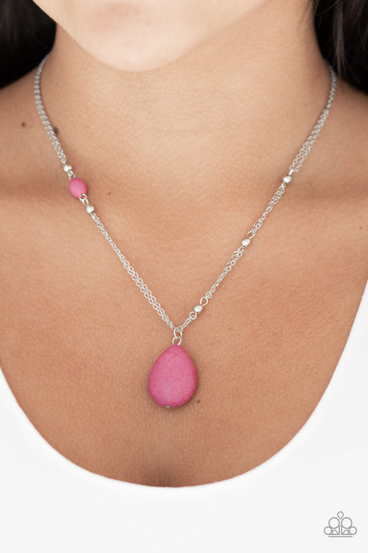 Peaceful Prairies - Pink Paparazzi Necklace