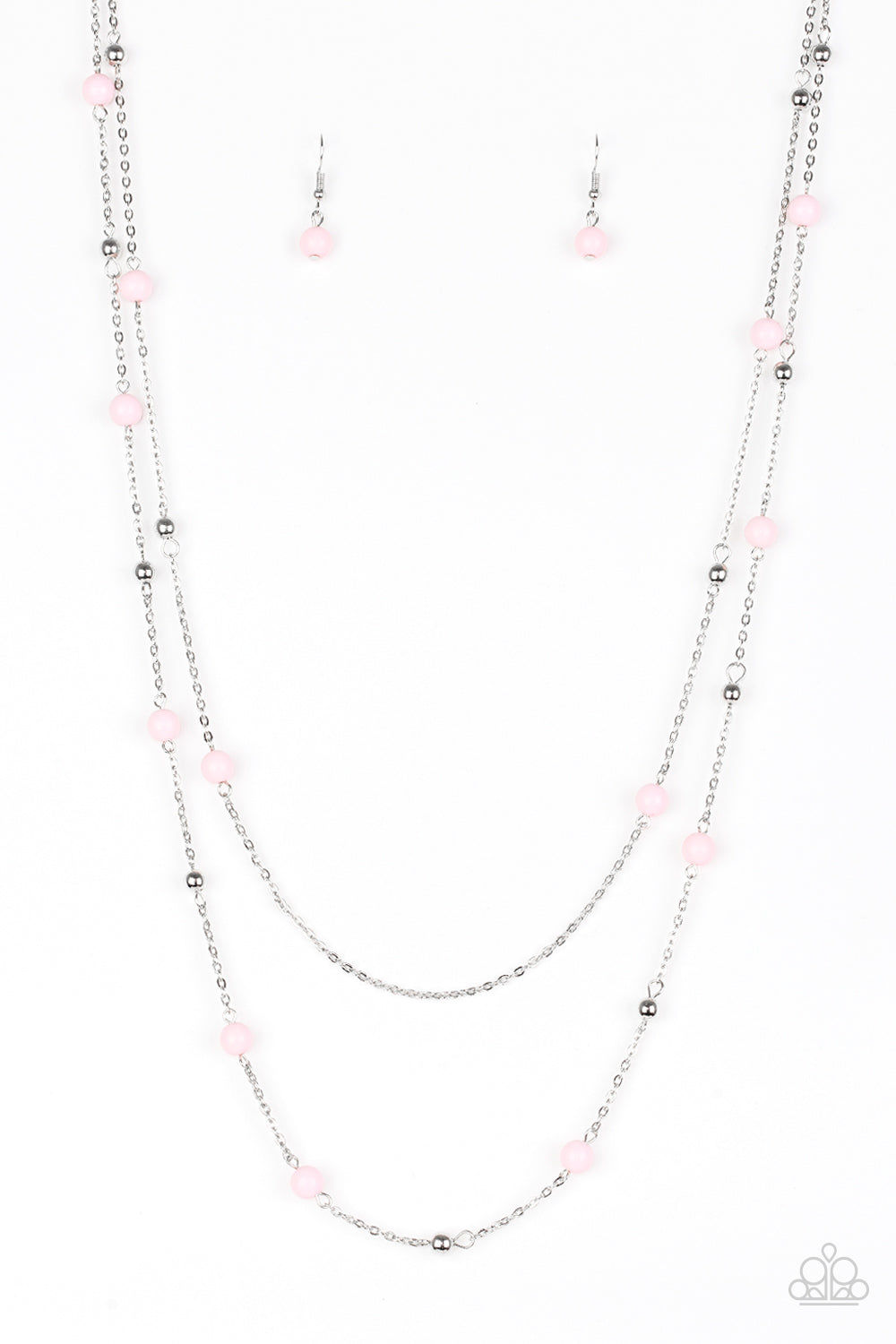 Beach Party Pageant - Pink Paparazzi Necklace