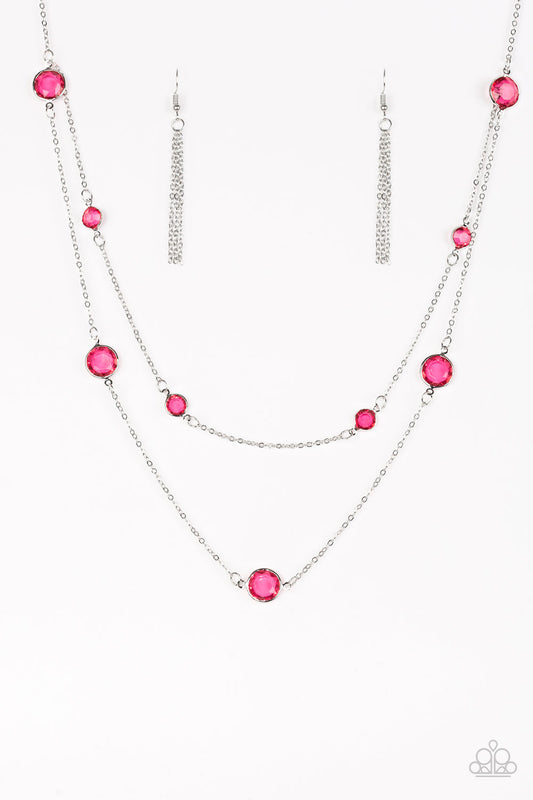 Raise Your Glass - Pink Paparazzi Necklace