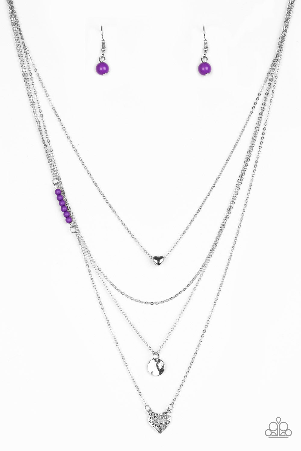 Gypsy Heart - Purple Paparazzi Necklace