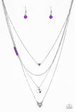 Gypsy Heart - Purple Paparazzi Necklace