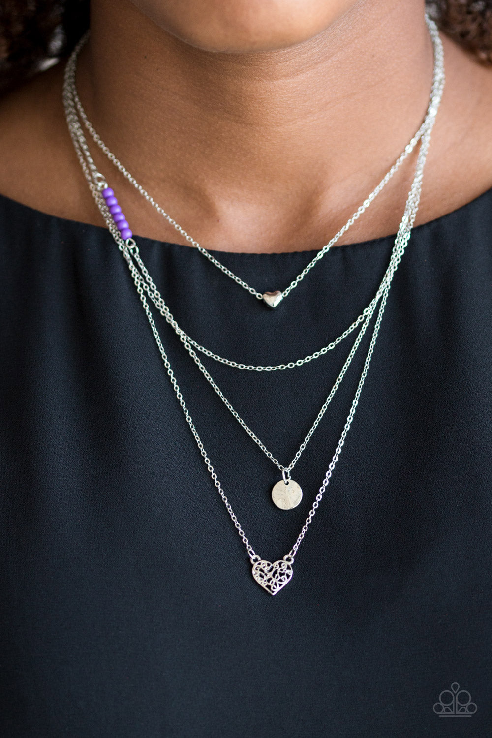 Gypsy Heart - Purple Paparazzi Necklace