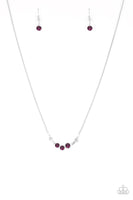 Sparkling Stargazer - Purple Paparazzi Necklace