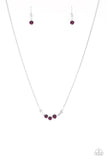 Sparkling Stargazer - Purple Paparazzi Necklace