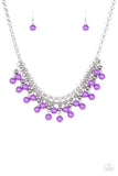 Friday Night Fringe Purple Paparazzi Necklace