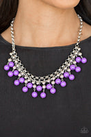 Friday Night Fringe Purple Paparazzi Necklace