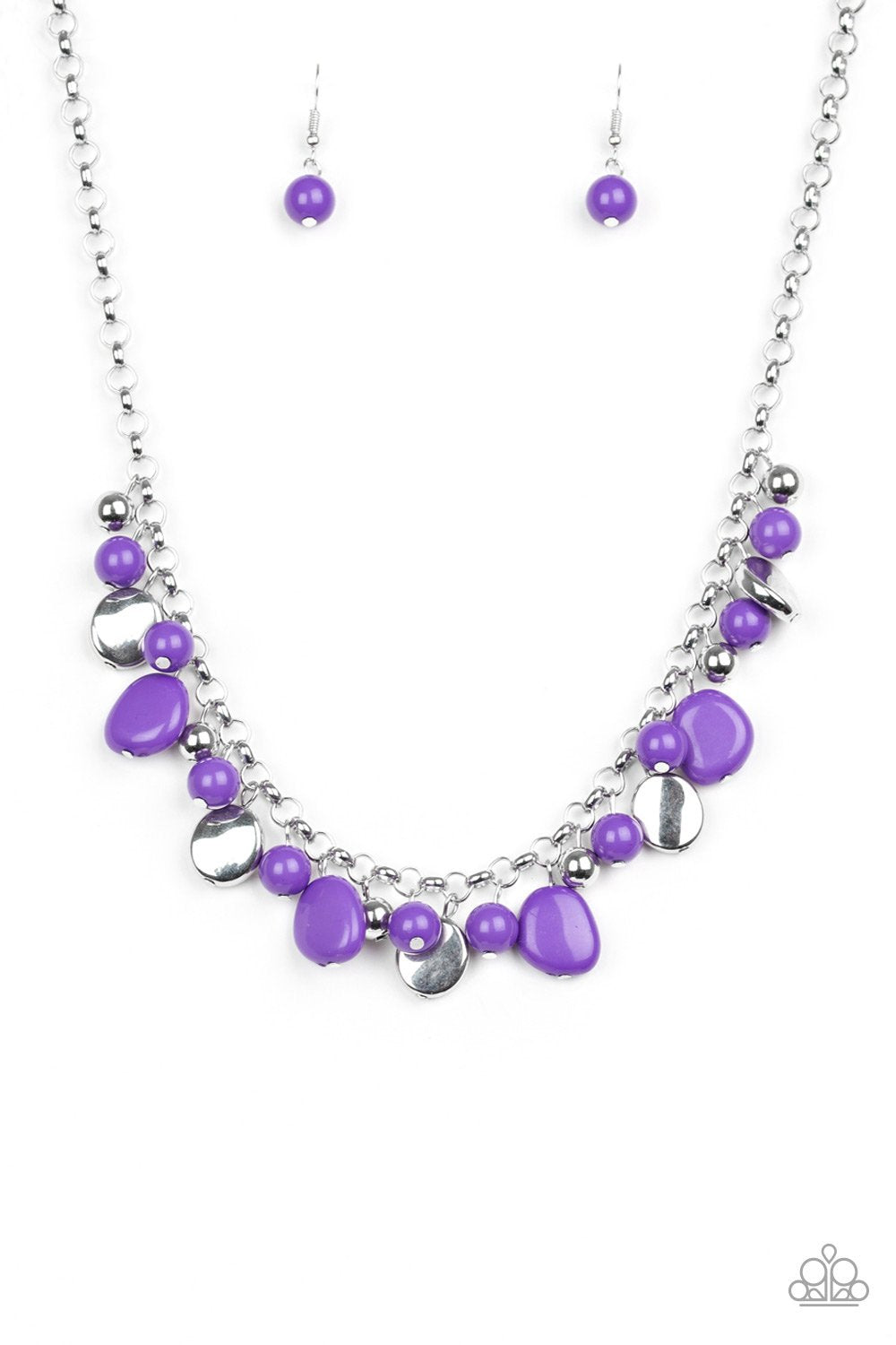 Flirtatiously Florida Purple Paparazzi Necklace