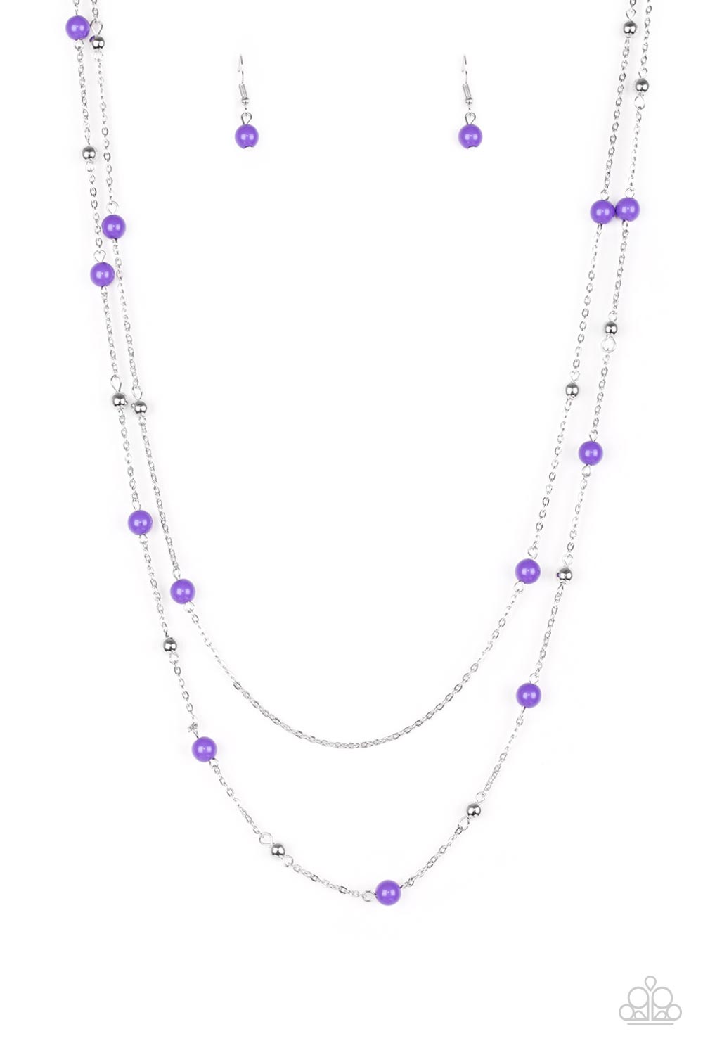 Beach Party Pageant - Purple Paparazzi Necklace