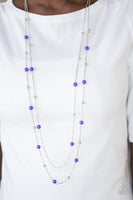 Beach Party Pageant - Purple Paparazzi Necklace