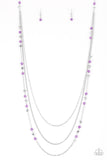 Colorful Cadence - Purple Paparazzi Necklace