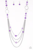 Bubbly Bright - Purple Paparazzi Necklace