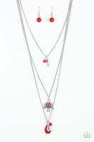 Soar With The Eagles - Red Paparazzi Necklace