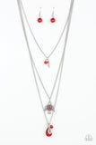 Soar With The Eagles - Red Paparazzi Necklace