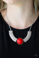 Egyptian Spell - Red Paparazzi Necklace