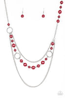 Party Dress Princess - Red Paparazzi Necklace