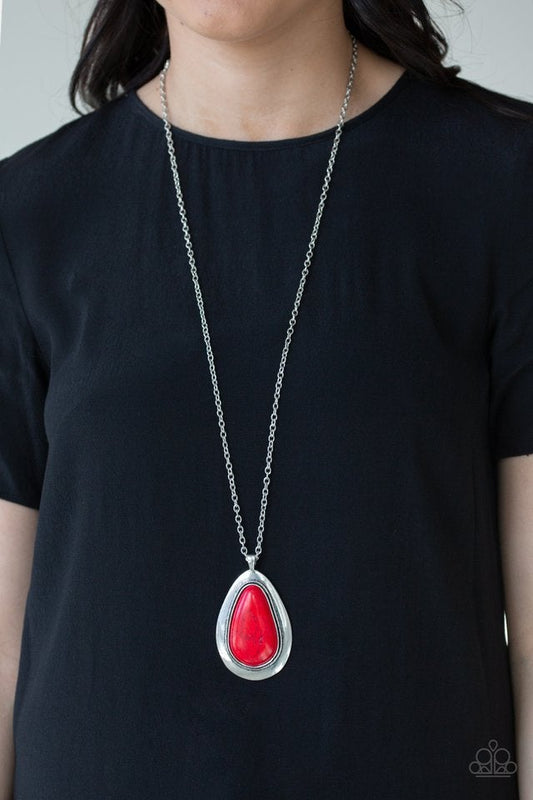 Badland to The Bone Red Paparazzi Necklace