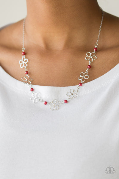 Always Abloom - Red Paparazzi Necklace
