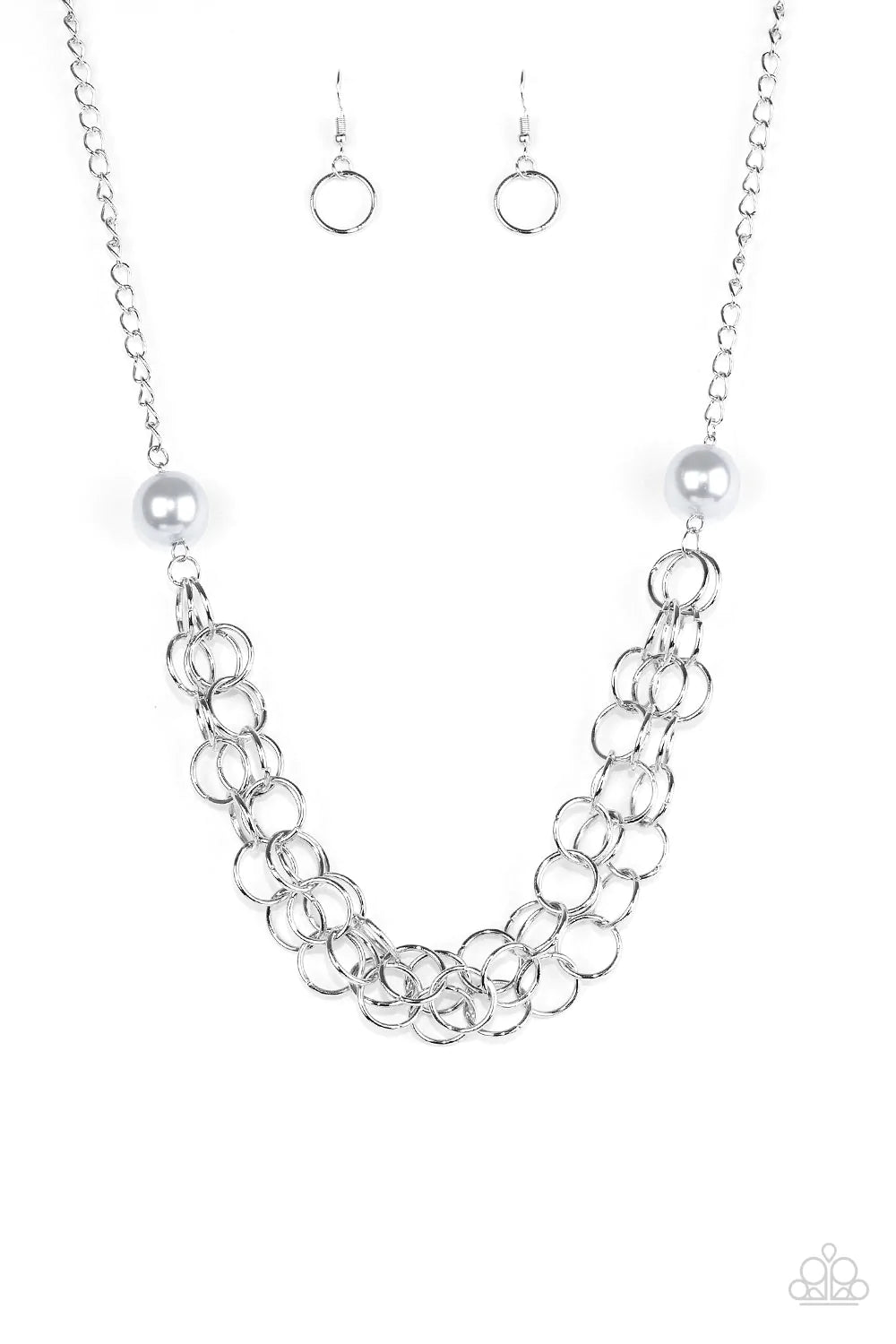Daring Diva Silver Paparazzi Necklace