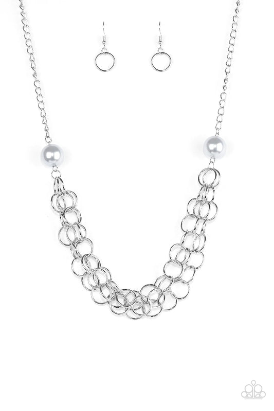 Daring Diva Silver Paparazzi Necklace