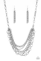 Color Bomb - Silver Paparazzi Necklace