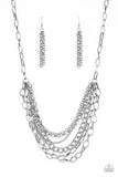 Color Bomb - Silver Paparazzi Necklace