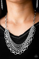 Color Bomb - Silver Paparazzi Necklace