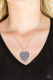 Look Into Your Heart - Silver Paparazzi Necklace