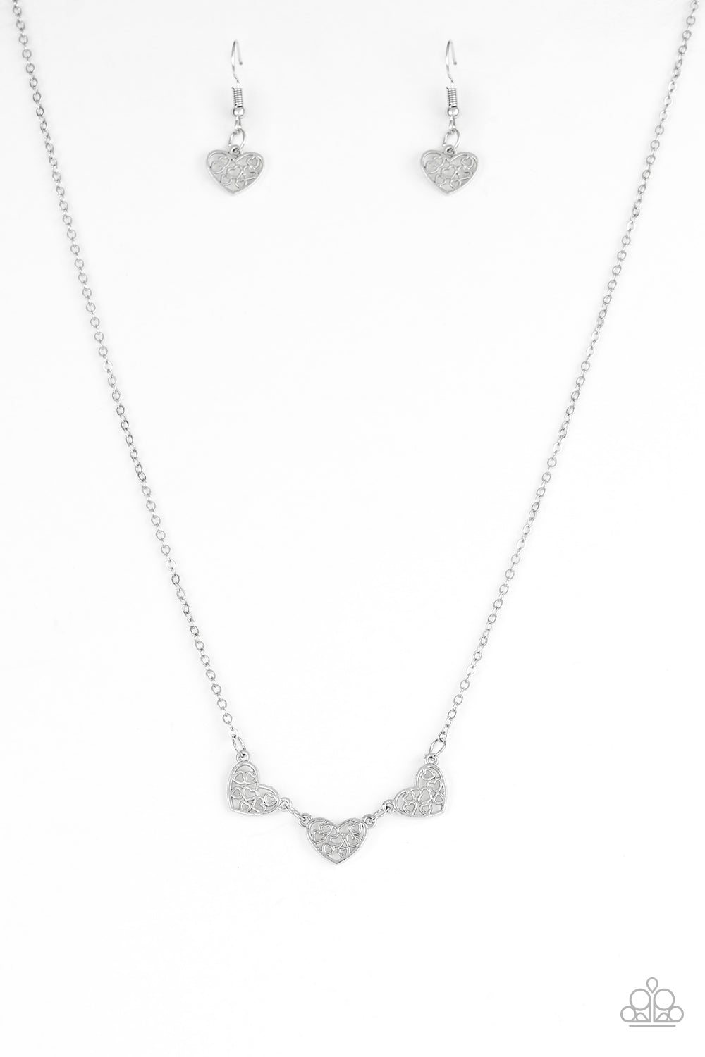 Another Love Story Silver Paparazzi Necklace