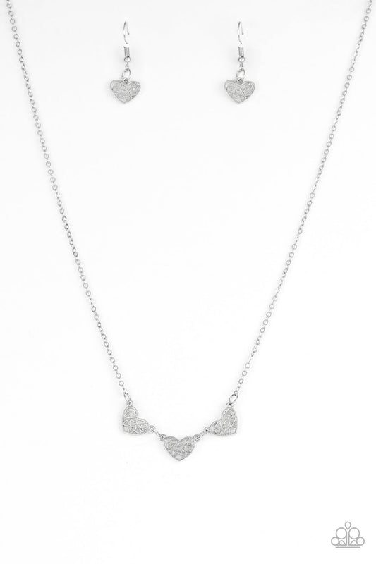 Another Love Story Silver Paparazzi Necklace